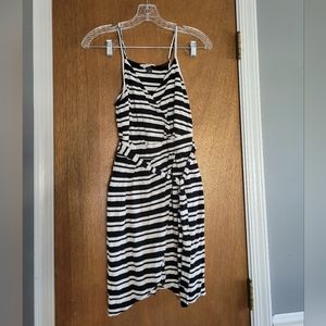 Universal Thread black and white stripe tulip dress in size Small